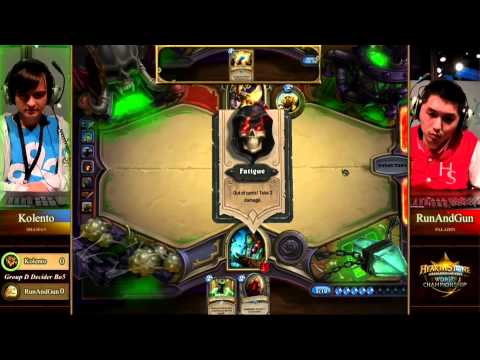 BlizzCon 世界盃聯賽 《爐石戰記》華文轉播 11/08  part5-1（Kolento  VS  RunAndGun）