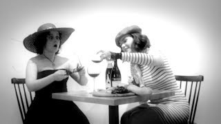 commercial editing thumbnail of Elixir Baroque Ensemble, two women drinking at a table
