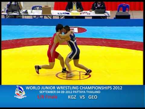 WORLD JUNIOR WRESTLING CHAMPIONSHIPS 2012 _KGZ VS GEO