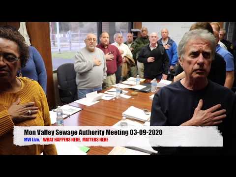 Mon Valley Sewage Authority Meeting 03-09-2020. Please Subscribe to our MVI Live YouTube Channel