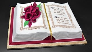 How to Make a 3D Book Cake