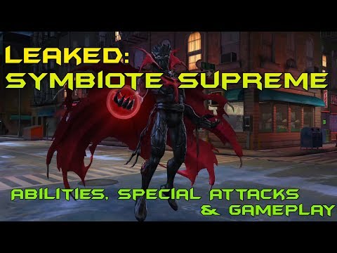 Leaked: Symbiote Supreme Abilities, Special Attacks & Gameplay - Marvel Contest of Champions