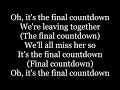 Europe - The Final Countdown (lyrics)