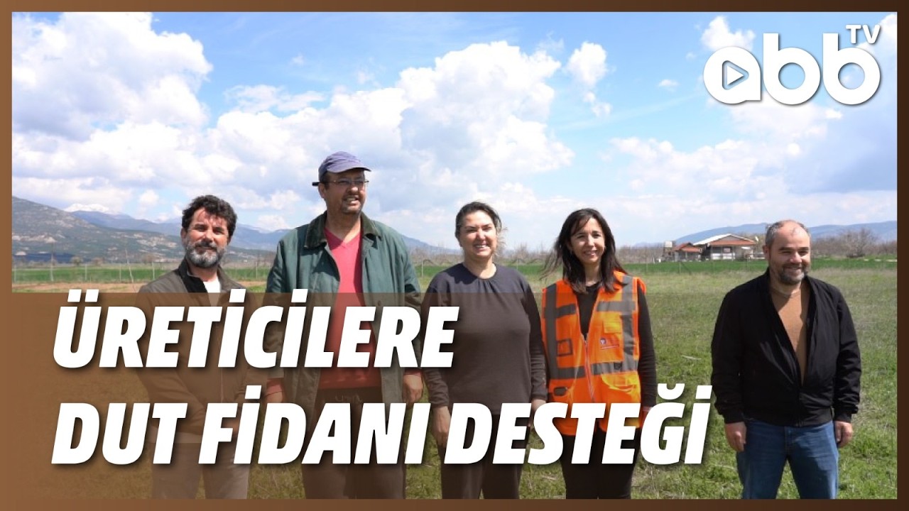 ÜRETİCİLERE DUT FİDANI DESTEĞİ
