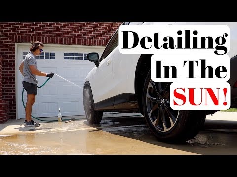 Wash, Clay Bar, & Sealant on White Car in DIRECT SUNLIGHT!
