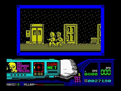 Techno Cop 4K Walkthrough, 1988, ZX Spectrum, RZX Archive