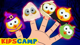 Spooky Scary Ducks Finger Family | Halloween Songs For Kids | KidsCamp