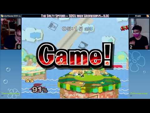 Salty Spitoon Melee #16 Grand Finals - TinderMaster3000 (fox) vs Khalid (puff/fox)