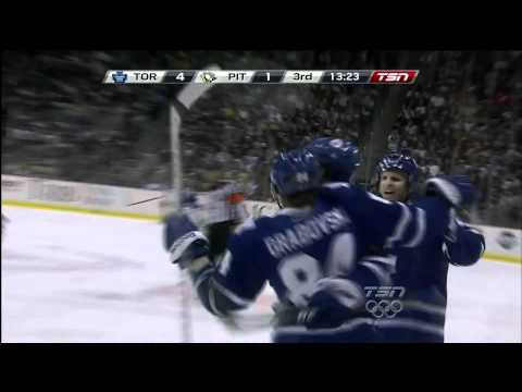 Bozak & MacArthur Goals - Leafs 3,4 vs Penguins 1 - Jan 31st 2012 (HD)