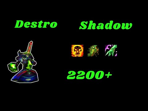 Destro Warlock PoV Arena 2200+ 3vs3 - BfA 8.3  Saison 4