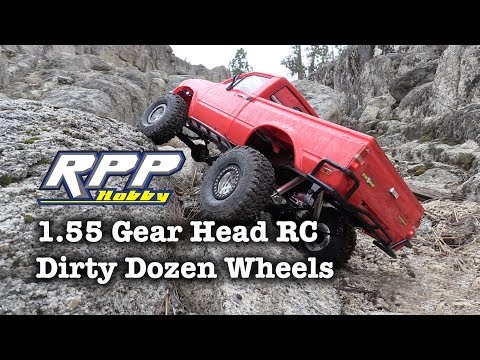 RPP Hobby -  Gear Head RC 1.55 Dirty Dozen Wheels - Pit Bull Rock Beast Tires