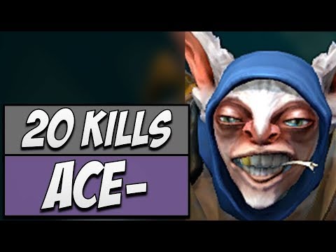 Secret.Ace Meepo - King with 20 KILLS | Dota Gameplay