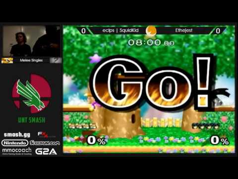 Smash @ UNT #2 - Melee Singles - ecps | SquidKid (Fox) vs Ethejest (Marth)