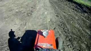 preview picture of video 'Ardmore Extreme August 2011 Lawn Mower Races Push Finish. Helmet Cam'
