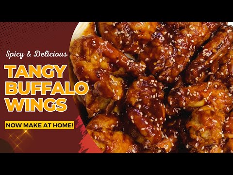Easy Buffalo Wings Recipe with Buffalo Wings Sauce | Tangy Buffalo Wings Recipe | Fahmi's Kitchen