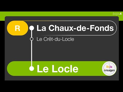 SBB/TransN Ansagen | R La Chaux-de-Fonds - Le Locle | BoJa Ansagen