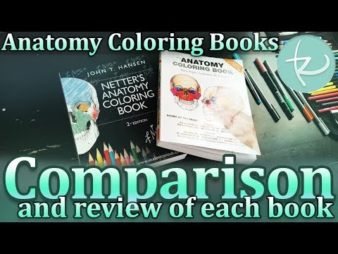 Coloring Book Review: Anatomy Coloring Books Comparison! Coloring Cells is Fun!