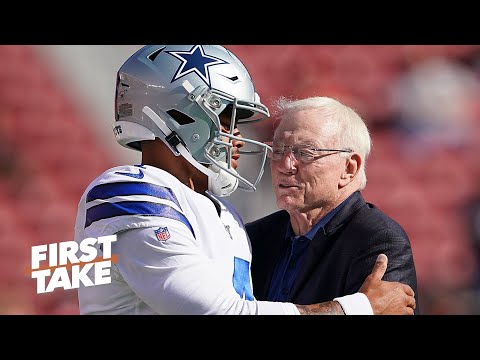 傑裡-瓊斯應該如何關注達克-普雷斯科特的交易？| 第一視角 (How concerned should Jerry Jones be about a deal for Dak Prescott? | First Take)