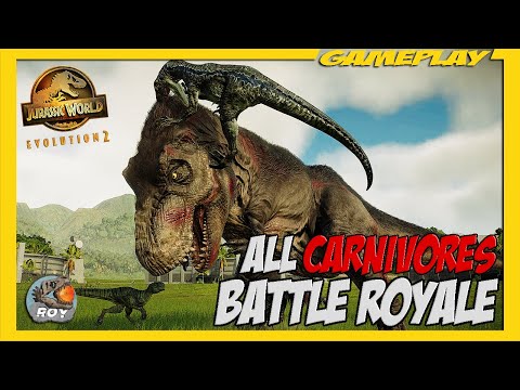 ALL CARNIVORES DLC BATTLE ROYALE ► JURASSIC WORLD EVOLUTION 2 FR - royleviking