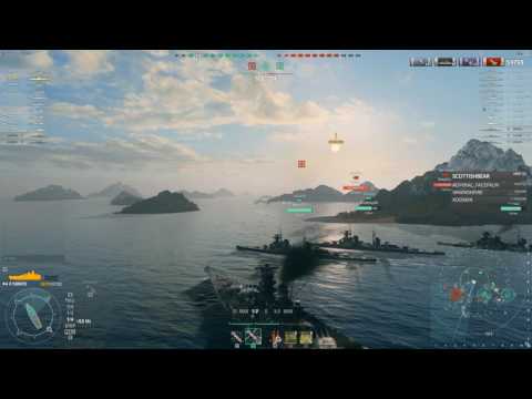 WoWS 0.6.0 - Yamato Deletes Montana (60K Salvo)