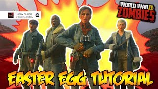 WW2 ZOMBIES "THE DARKEST SHORE" | FULL MAIN EASTER EGG GUIDE TUTORIAL! (Call of Duty WW2 Zombies)