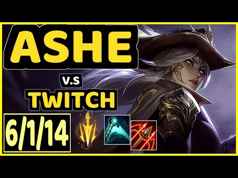 K1NG (ASHE) vs TWITCH - 6/1/14 KDA BOTTOM ADC CHALLENGER GAMEPLAY - OC