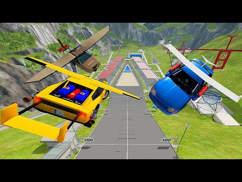 Which Car Can Jump The Longest - BeamNG Drive
