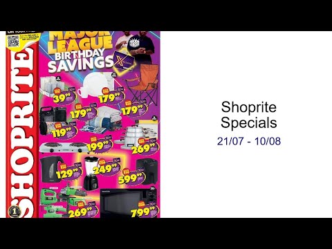 Shoprite Specials 21/07 - 10/08