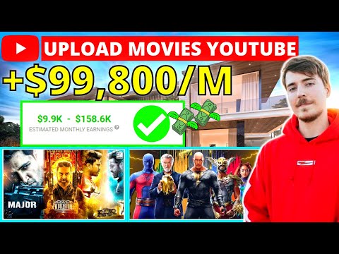 $99,800 Upload Free Movies On Youtube Without Copyright 2022 | Earn Money Online Copy Paste Movie