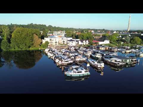 Yachtcharter Werder Drohnenflug Hafen