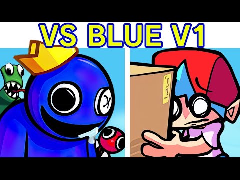 Friday Night Funkin' VS Blue V1 - Rainbow friends (Roblox rainbows friends chapter 1) (FNF Mod/Hard)
