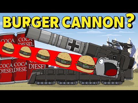 "Feed the iron monster" Cartoons about tanks