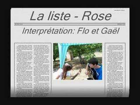 La liste de Rose interprétée par Anne-Flore et Gael