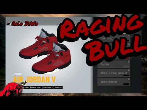 NBA 2K21 Shoe Creator Air Jordan 5 “Raging Bull”