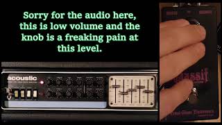 Video thumbnail for MASSIF fuzz into an Acoustic 470 :: pedal review by S Perras