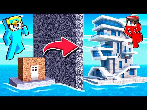 10 Seconds vs 1 Hour WATER HOUSE Build Challenge!