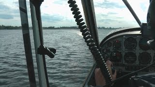 preview picture of video 'Aviat Husky (wodnosamolot) - lądowanie i start z jeziora'