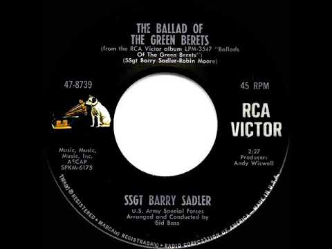 1966 HITS ARCHIVE: The Ballad Of The Green Berets - SSgt. Barry Sadler (#1 record--mono)