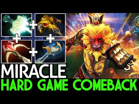 Miracle- [Monkey King] Hard Early Game ComeBack is Real 7.21 Dota 2