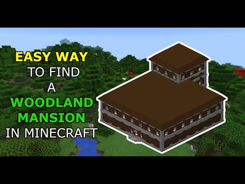 Easy Way To Find A Woodland Mansion In Minecraft | (2 quick methods)