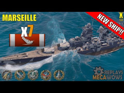 Marseille 7 Kills & 213k Damage | World of Warships Gameplay