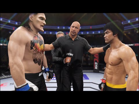 Titan Calibus vs. Bruce Lee - EA Sports UFC 2 - Crazy UFC 👊🤪