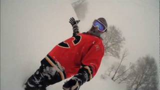 preview picture of video 'Snowboarding japan 2012, Nozawa Onsen, Myoko Kogen and Seki Onsen, camsports evo.avi'