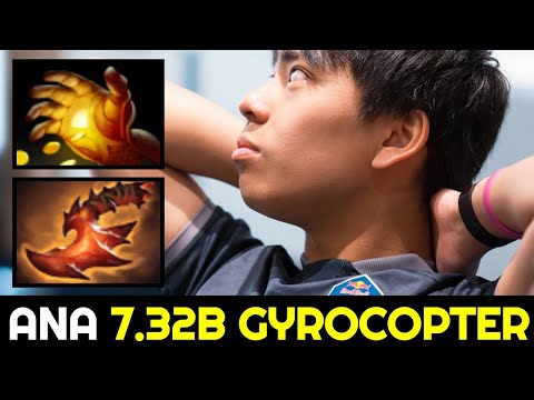 T1.ANA New Meta Gyrocopter — Midas & Overwhelming Blink Build 7.32b Dota 2
