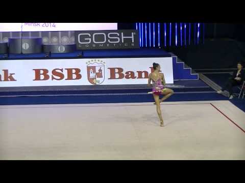 Volkova Ekaterina (FIN)  hoop Qual  Cup of World 2014 Minsk