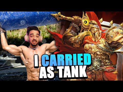 I HAD TO CARRY AS TANK TO WIN. - Grandmasters Ranked Joust - Smite