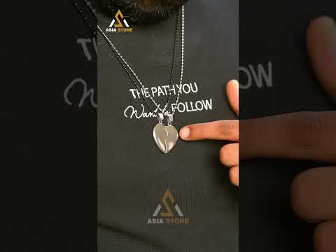 Golden broken heart locket