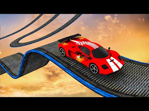 Deadly Race Impossible Stunt Car Tracks 3D #7 Red Car Driving - Level 8 & 9 Android Gameplay