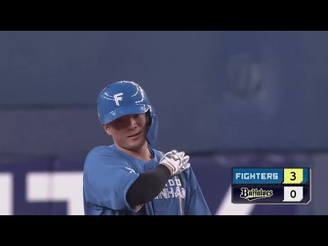 【1回表】ファイターズ・郡司裕也 連打で追加点!! レフトへのタイムリーヒット!!  2024年5月3日 オリックス・バファローズ 対 北海道日本ハムファイターズ