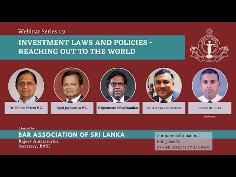 BASL Webinar 1.9: Investment Laws and Policies - Reaching out to the World